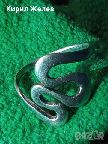 ФЕШЪН АРТ ПОСРЕБРЕН СТОМАНЕН ПРЪСТЕН с ПЕЧАТ 925 БИЖУ от БЛАГОРОДНА НЕРЪЖДАЕМА СТОМАНА 26332, снимка 14 - Пръстени - 39969276