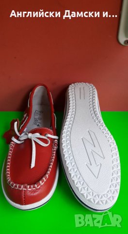 Английски дамски еспадрили естествена кожа-2 цвята, снимка 8 - Дамски ежедневни обувки - 28351544