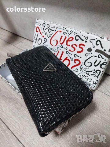 Луксозен черен портфейл  Guess код DS-T56, снимка 2 - Портфейли, портмонета - 40802948