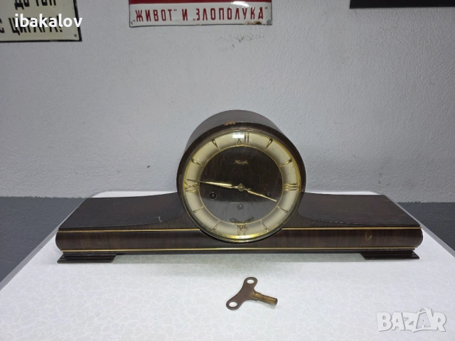 Стар немски каминен часовник 