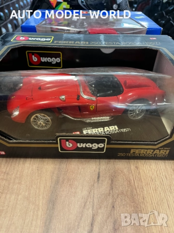 Нова метална колекционерска количка модел FERRARI 250 1:18, снимка 7 - Колекции - 51790056