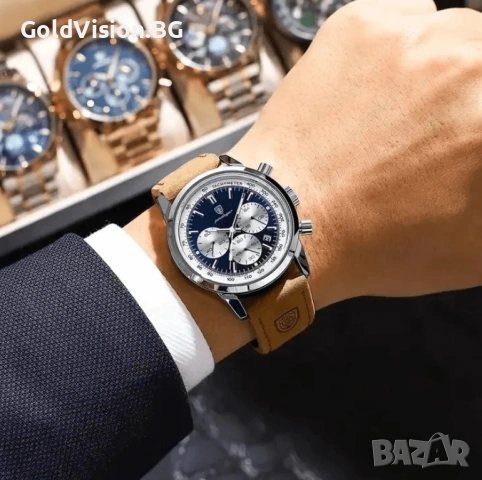 Мъжки часовник – POEDAGAR 921 + ПОДАРЪК, снимка 2 - Мъжки - 53206406