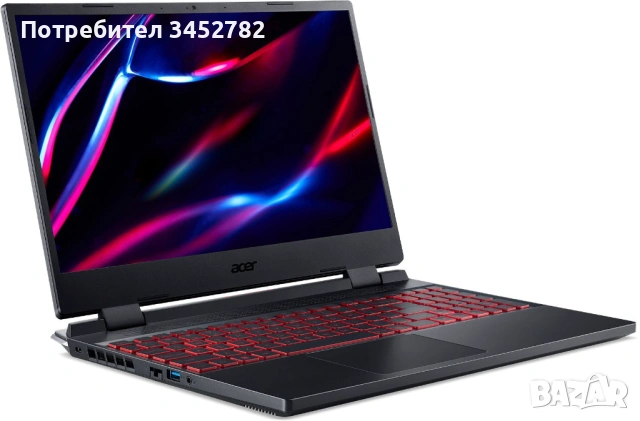 Гейминг лаптоп Acer Nitro 5 AN515-58 (i7 / 16GB / RTX 4060 / 1TB) – Отлично състояние