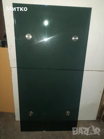 Стъклен плот за маса с алуминиеви приставки за крака, снимка 6 - Маси - 47970457