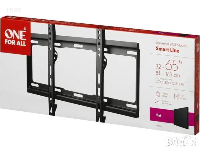 НОВИ! Стойка за телевизор, плоска, 32"-65", стенен монтаж, снимка 5 - Стойки, 3D очила, аксесоари - 48968278