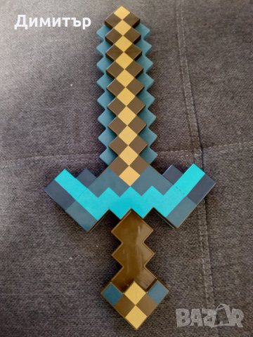 Майнкрафт, Minecraft диамантен меч и кирка 2в1 играчка Маинкрафт, снимка 6 - Други - 28521206