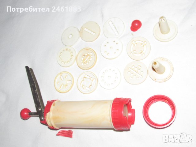 Стар соц български шприц за сладки., снимка 4 - Други - 44110155