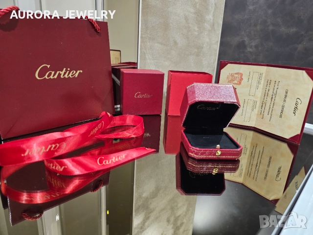 CARTIER Пълен Комплект Кутия и Сертификат за Колие