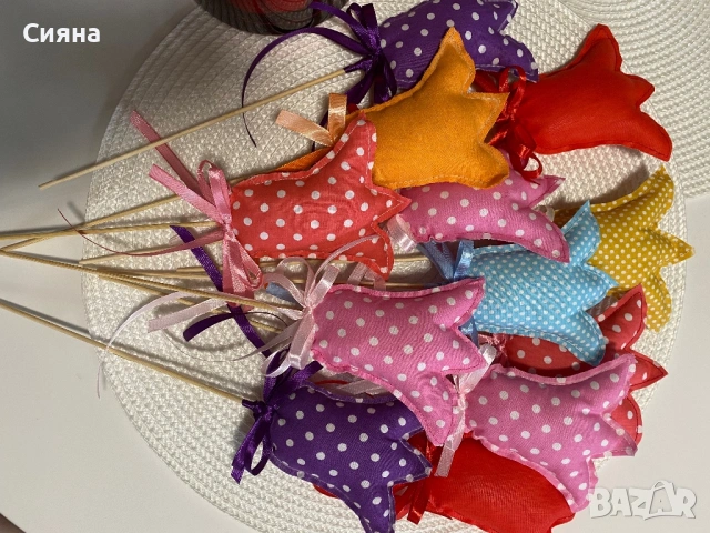 Текстилни декорации, снимка 2 - Изкуствени цветя - 53291482