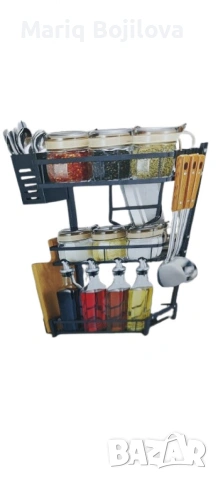 Мултифункционален стелаж за подправки 3 нива, снимка 3 - Аксесоари за кухня - 53574687