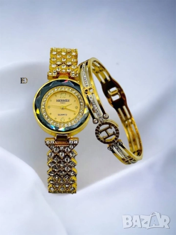 часовник и гривна gucci hermes louis vuitton, снимка 11 - Дамски - 51456073