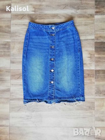 Дънкова пола високаталия , снимка 1