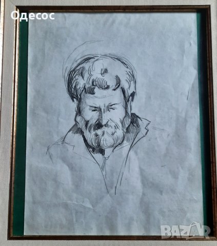Владимир Димитров Майстора -рисунка с молив на мъж, снимка 3 - Картини - 28180387