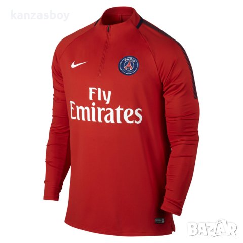 Nike Paris Saint-Germain 17/18 Dri-FIT - страхотна мъжка блуза , снимка 1 - Спортни дрехи, екипи - 40486949