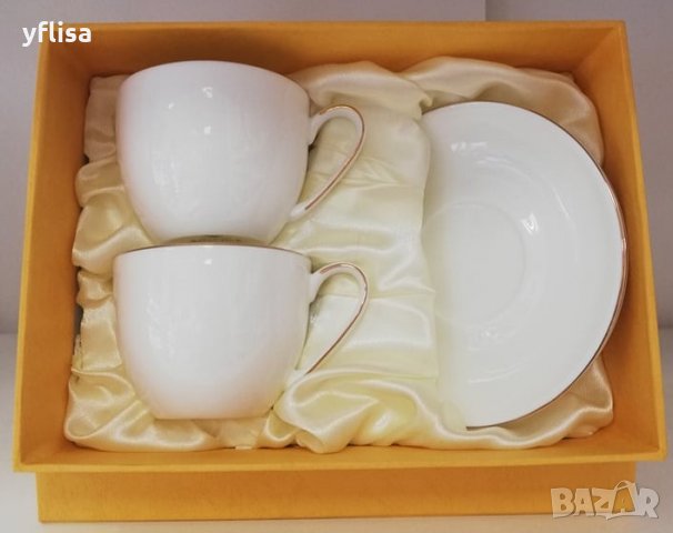 Чаши и комплекти за кафе и чай от костен порцелан, снимка 7 - Подаръци за сватба - 22723819