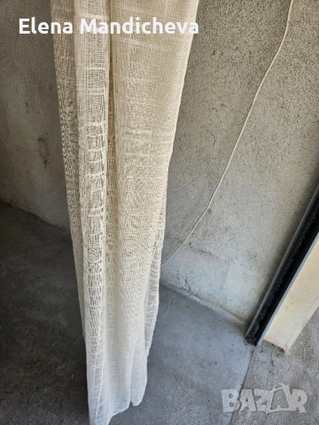 Перде тънко късо шампанско перделик ширина 165 см. дължина 152 см. , снимка 4 - Пердета и завеси - 51006237