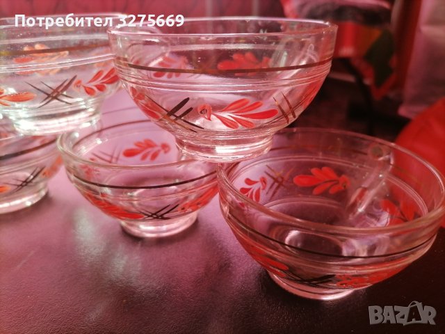  Стъклени  термо рисувани чаши, снимка 5 - Сервизи - 43341751