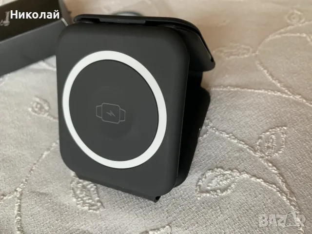 Безжично зарядно с комплект кабели BOLERO @memorii 2 в 1 - черно, брандирано Fairmont Dubai, ново, снимка 10 - Оригинални зарядни - 48269427