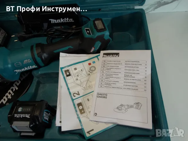 Makita GA 038 / XGT / 40 V - Акумулаторен ъглошлайф 230 мм, снимка 13 - Други инструменти - 49734612