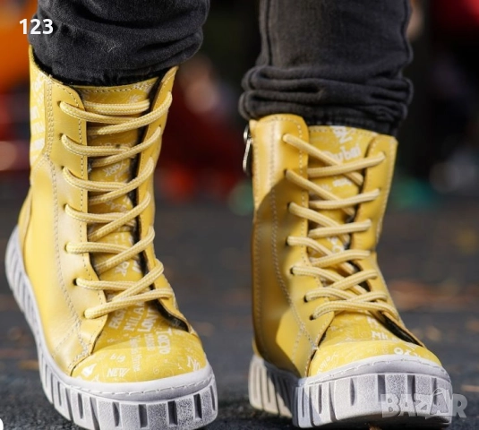 Естествена кожа ботуши Ponki номер 37 , снимка 2 - Детски боти и ботуши - 52592019