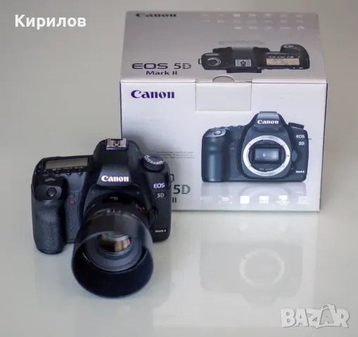 CANON EOS 5D MARK II FULL FRAME с обектив Canon EF 50mm f 1.4 USM ТОП, снимка 8 - Фотоапарати - 47867882