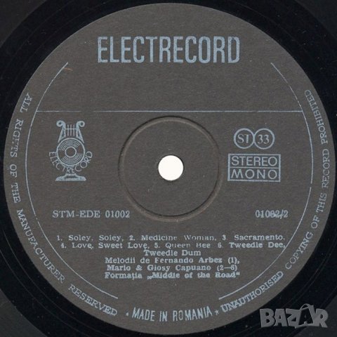 MIDDLE OF THE ROAD, снимка 3 - Грамофонни плочи - 28006097