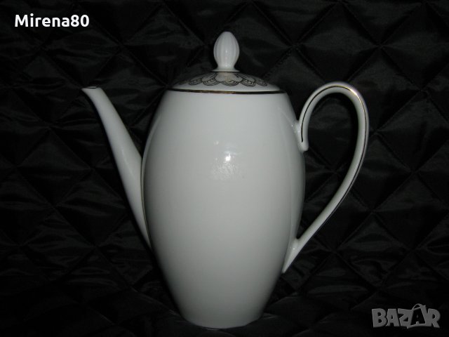  Чайници баварски порцелан - бяло и злато !, снимка 2 - Сервизи - 32389137