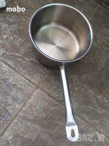 Тенджера -чисто нова, от неръждаема стомана, огледално полирана , марка CONTACTO. Размери: диаметър , снимка 4 - Съдове за готвене - 51509886
