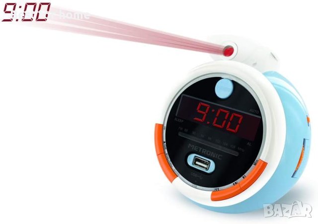 Прожекционен радио часовник Малкия принц/ Джунгла Радио будилник FM USB, МП3, снимка 7 - Детски нощни лампи - 43429389