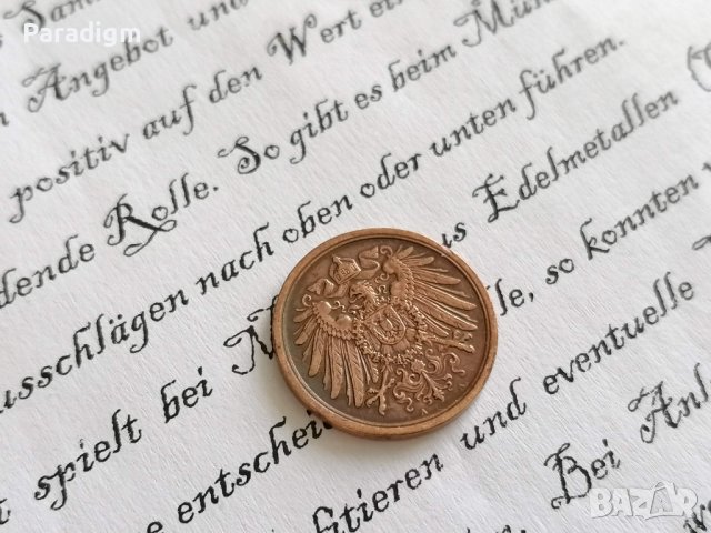 Райх монета - Германия - 2 пфенига | 1914г.; серия A, снимка 2 - Нумизматика и бонистика - 37701414