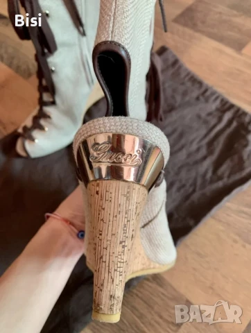 Gucci оригинални,летни дамски боти,сандали, снимка 3 - Маратонки - 50491819