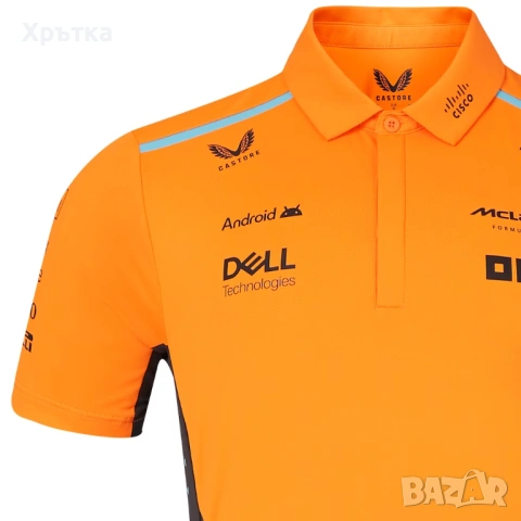 McLaren Formula 1 Team Polo Shirt - Оригинална мъжка тениска с яка, снимка 4 - Тениски - 53275609