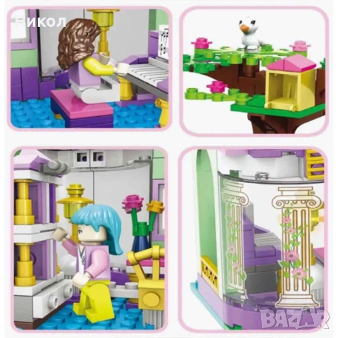 Конструктор Замък на принцеса - 687 елемента, снимка 5 - Конструктори - 53431469