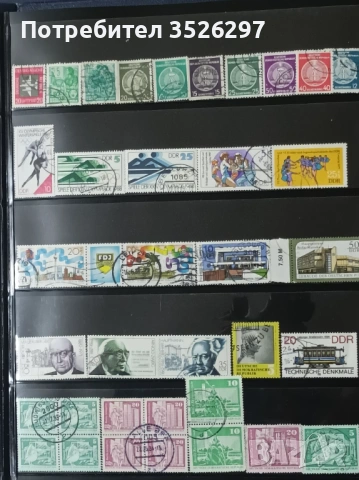 Колекция от 88 пощенски марки от бившата ГДР, снимка 2 - Филателия - 53132929