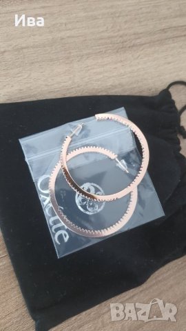 Обици с камъни Oxette , снимка 5 - Обеци - 34972141
