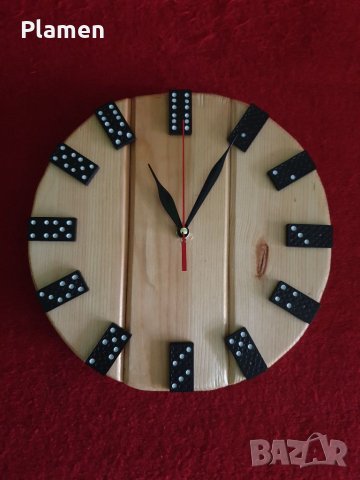 Стенен часовник от ланперия ръчна изработка