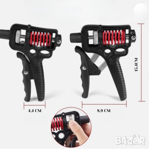 Уред за тренировка на ръце и предмишници Hand-Muscle Developer, снимка 3 - Фитнес уреди - 52339305