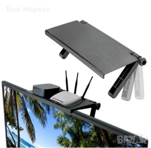 Настолна стойка за екран тип рафт, снимка 5 - Други стоки за дома - 49238020