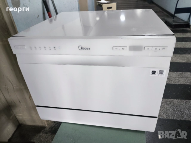 Компактна настолна съдомиялна Midea (6 комплекта) – Като нова!