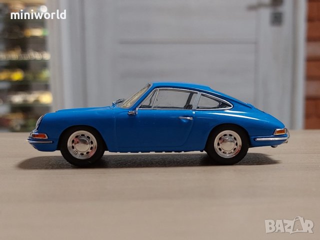 Porsche 901 1964 - мащаб 1:43 на Atlas моделът е нов в PVC дисплей-кейс, снимка 2 - Колекции - 43621486