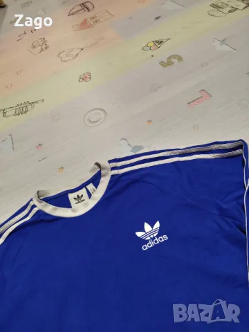 Adidas originals синя блуза , снимка 2 - Блузи - 48421385