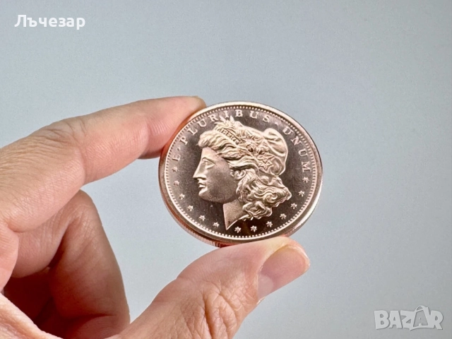 1 унция медна монета Долар , снимка 2 - Нумизматика и бонистика - 52379047