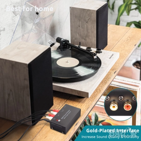 M/M Phono предусилвател, електронен грамофон, аудио стерео фонограф , снимка 4 - Грамофони - 52743875