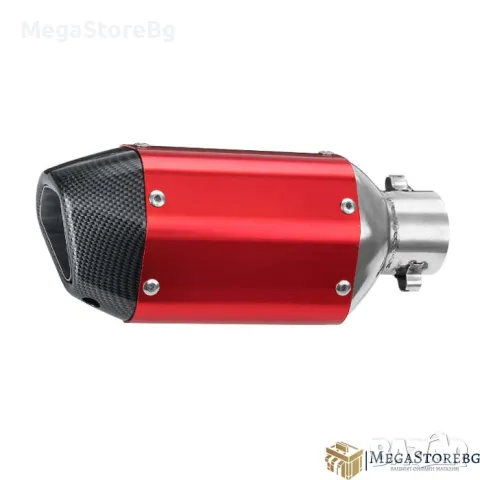 Гърне за мотор мотоциклет PA939 - 27см - ЧЕРВЕНО С КАРБОН, снимка 2 - Аксесоари и консумативи - 49346148