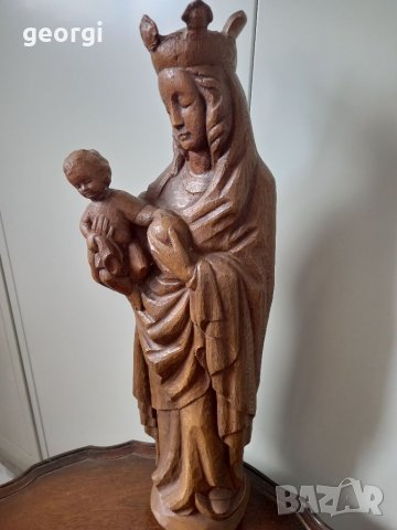 Статуя Богородица с Младенеца  2/4, снимка 3 - Статуетки - 39537825