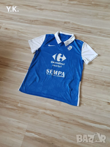 Оригинална мъжка тениска Nike Dri-Fit x F.C. Grenoble Foot 38 / Season 20-21 (Home), снимка 2 - Тениски - 36555212