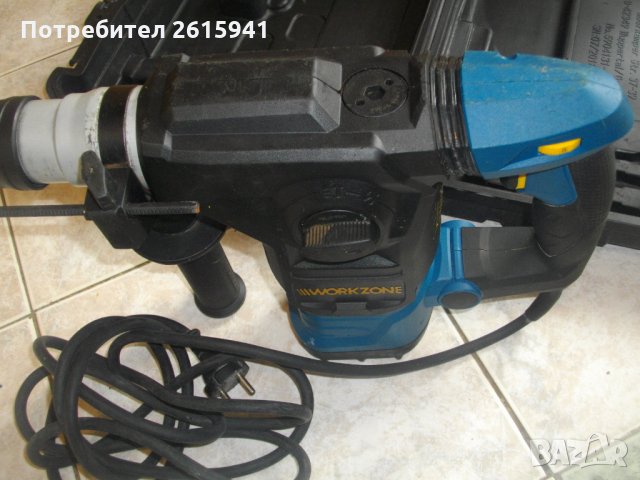 1500 Вата-4 Позиционен-Немски Къртач-Перфоратор-Workzone WB 1500-3, снимка 8 - Перфоратори - 33015604