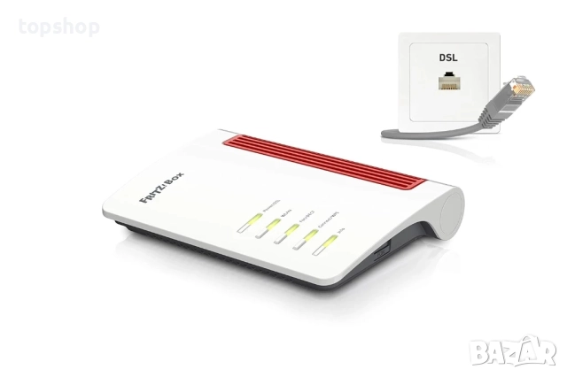 Нов мострен AVM FRITZ!Box 7530 WLAN AC+N рутер (DSL/VDSL 866 MBit/s (5GHz) и 400 Mbps (2.4 GHz)..., снимка 2 - Рутери - 51637814