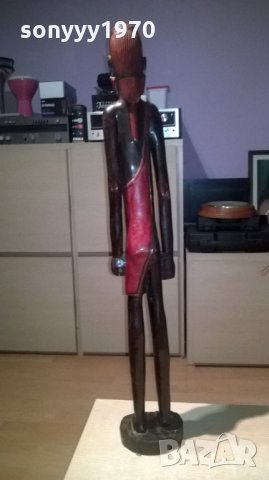 афро мъж-дървена фигура-92см-5кг-внос швеицария, снимка 9 - Колекции - 26377075