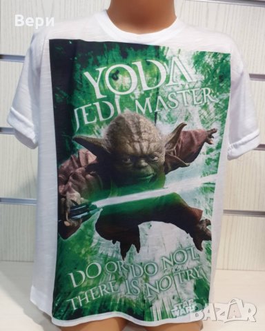 Нова детска тениска с трансферен печат Йода, Междузвездни войни (Star Wars)
